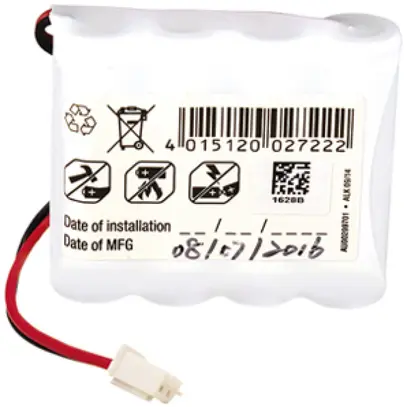 Akku ESYLUX für SLA LED NiCd, 4.8V/800mAh, Kabel 230mm, 60×50×15mm 