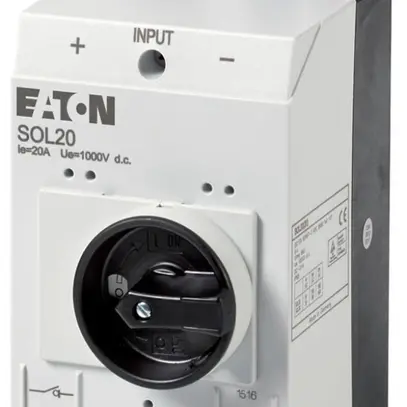 Interrup.d.charge DC SOL 20A 2 faisceaux, 2L, avec connect.MV 