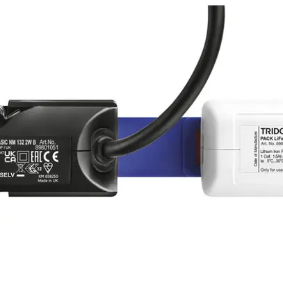 Lampada d'emergenza LED INS Tridonic EM R2A BASIC NM 132 2W, nero 