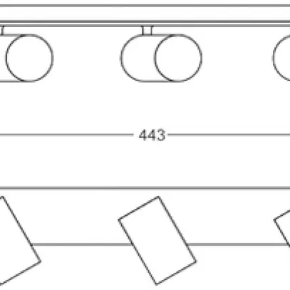 Spot Philips KOSIPO GU10 3×5.5W 443×70mm weiss 
