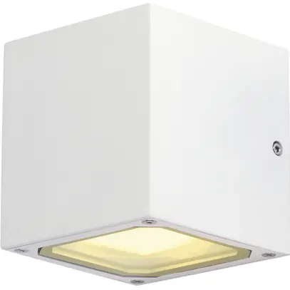 Applique SLV SITRA CUBE, 2×GX53 9W IP44 blanc 