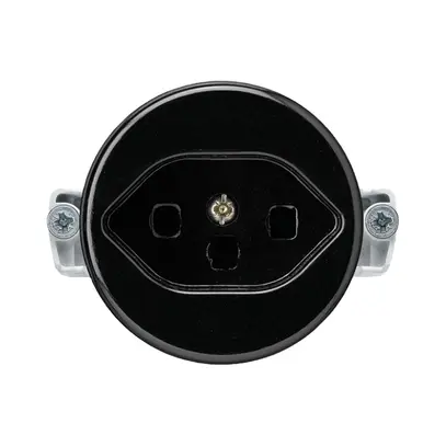 Inserto per presa tipo 23 INC basico A nero 