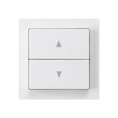 Kit frontal kallysto 60×60 blanc pour interrupteur/contact pour stores double 