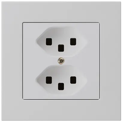 Presa INC kallysto.pro 2×T23 grigio chiaro con morsetti ad innesto 