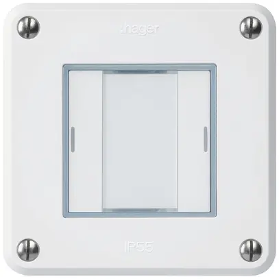 Poussoir ENC robusto C KNX 2× LED RGB s/e-link blanc 