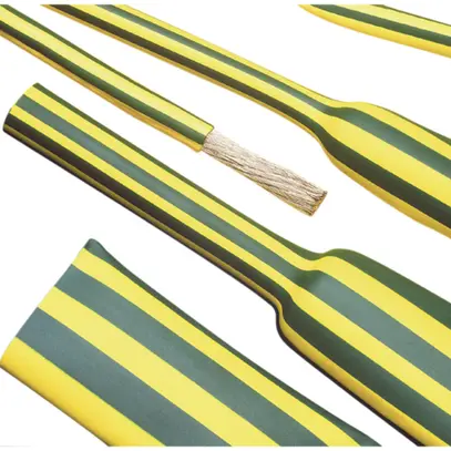 Guaina retrattile DCPT 26mm verde/giallo 
