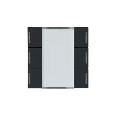 Kit frontal Hager kallysto 6×KNX LED systemlink/easylink noir 