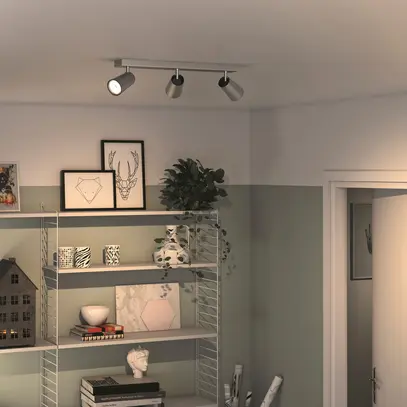 Plafoniera Philips myLiving PAISLEY, GU10 3×5.5W IP20, alluminio 