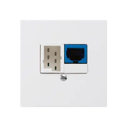 Scatola INC DSL kallysto 1×RJ45/1×T+T bianco 