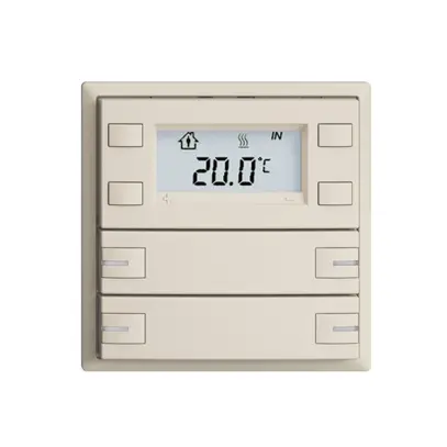 UP-RTH-Taster KNX 4-fach EDIZIOdue F crema, mit LED RGB 