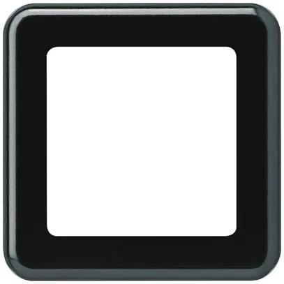 Placca di copertura INC 1×1 Hager basico 1×systo nero 