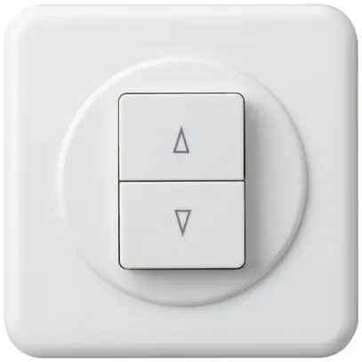 Poussoir pour stores ENC basico blanc avec 2-touches bornes enf. 
