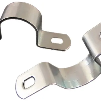 Brida per tubo 2 viti Plica M16 zincato 
