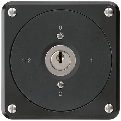 Interruttore a chiave INC robusto senza copertura 1/1P nero 