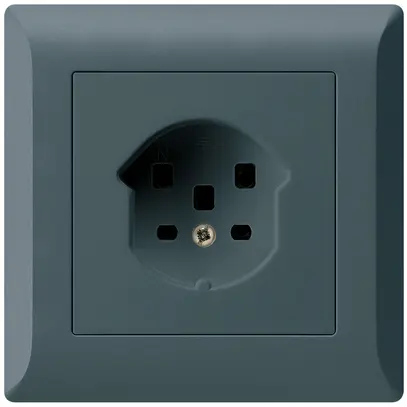 Prise ENC kallysto.line T25 anthracite bornes à vis 