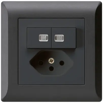 Combinaison lumineuse ENC 2×A-R/1P+T13 noir kallysto.line 2 lentilles 