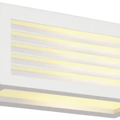 Applique SLV BOX-L, E27 18W IP44 blanc 