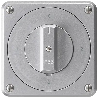 Interruttore rotativo INC robusto IP55 schema 2/1P alluminio 