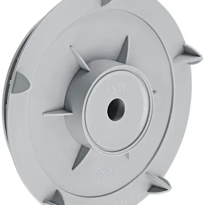 Couvercle p.boîtier d'encastrem.HSB Lumina p.LED et détecteur Ø37mm s.halogène 