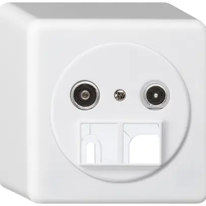 Presa multimedia AP basico TV-R 4dB 2GHz bianco 
