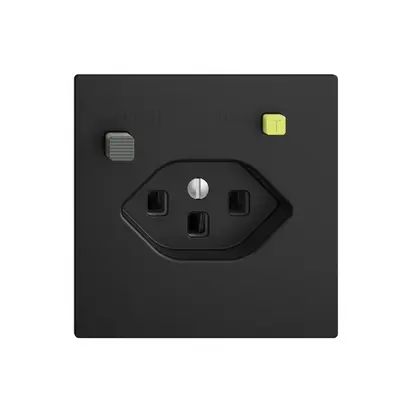 Prise ENC EDIZIOdue T23 FI 30mA F, noir 