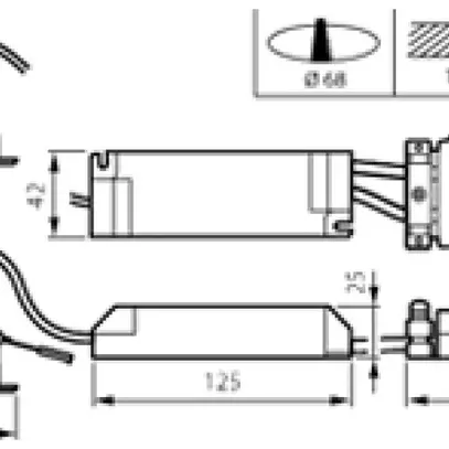Downlight LED Philips RS156B PSD 12.3W 1300lm 830 MB DALI blanc 36° 