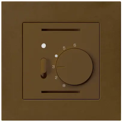Termostato ambiente INC kallysto.pro marrone con interruttore 