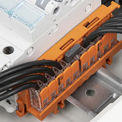 Ponte per cavi WAGO 221 senza funzione di bloccaggio 2L 41A grigio scuro 