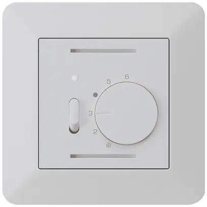 Termostato ambiente INC kallysto.trend grigio chiaro con interruttore 