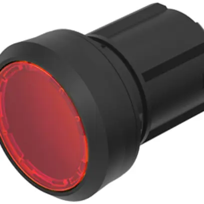 Interruttore INS EAO45, R, rosso, illum., anello nero, a filo 