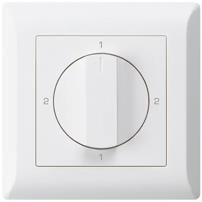 Interruttore rotativo INC kallysto.line 3/1L bianco con impugnatura girevol 