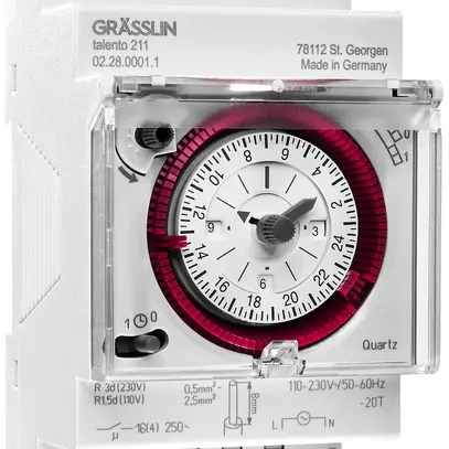 Timer AMD talento 211 1-0-Timer piombabile con morsetto a innesto 