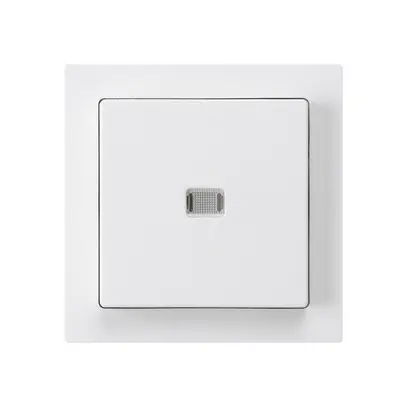 Interrupteur poussoir lumineux ENC kallysto 6/1P blanc 