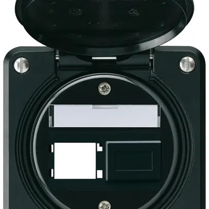 Kit de montage ENC robusto IP55 sortie frontale pour 2×R&M noir 