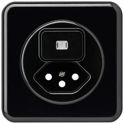 Kit frontal ENC basico 86×86mm noir avec lentille sécurité enfants pour S3/T13 