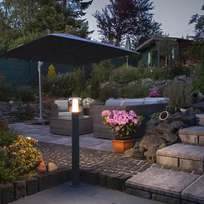 Luminaire bollard LED SLV OVALISK 100 FL 9W 600lm 3000/4000K IP65 