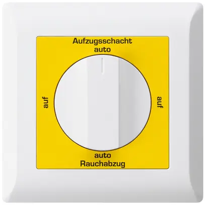 Interrupteur rotatif ENC kallysto.line pour exutoire fumée allemand blanc 