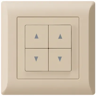 Interruttore per tapparelle INC kallysto.line beige con 4 tasti 