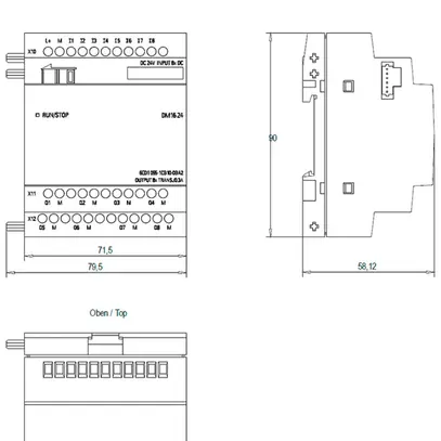 Module d'extension PLC Siemens LOGO!8 DM16 24, 8ED/8SD 