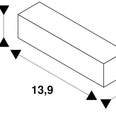 Endeinspeiser SLV für AP-Stromschiene S-TRACK DALI 3-phasig, PE links, schwarz 