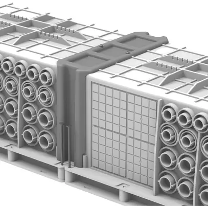 Pièce de jonction pour boîte de coffrage Multibox matière synthétique TFC 650°C 