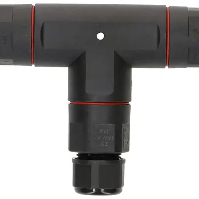 Raccordo di cavo MH devirata T 3×0.5…2.5mm² Ø6.5…11mm Ø30×88×142mm IP68 nero 