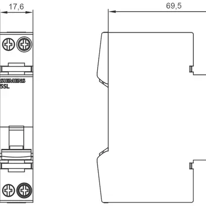 Disgiuntore Siemens SENTRON 5SL6 2P 230V C 13A 6kA 1UM 