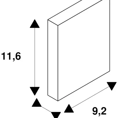 Quadro AP SLV per montaggio appoggio,, antracite 