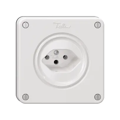 Steckdose NEVO, 1×T13, weiss 