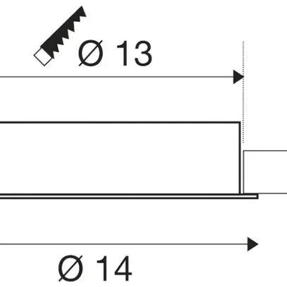 Plafonnier LED INC SLV OCCULDAS, 15W 810lm 3000K indirect IP20 blanc 