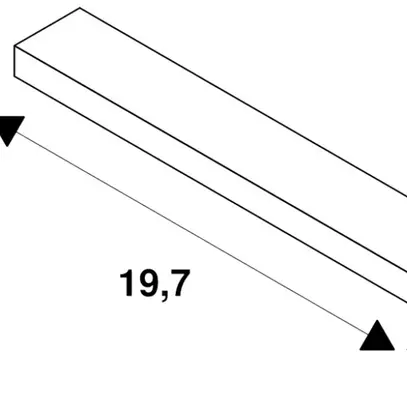 Stabilisateur raccord longitudinal SLV pour rail conducteur 1-phase, nickel mat 