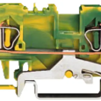 Borne WAGO 4L 4mm² vert/jaune 