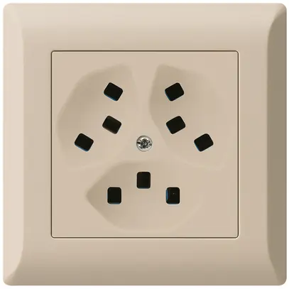 Presa INC Hager kallysto.line 3×T23 C beige 