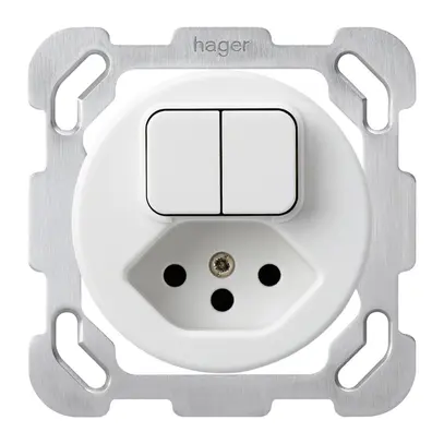 Einsatz zu UP-Kombination 3+A-R/1L+Typ 13 basico weiss 